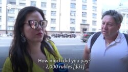 Moscow Tourists Say Taxis Took Them For A Ride