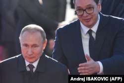 Александр Вучич та Володимир Путін