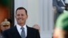 Newly accredited US Ambassador Richard Allen Grenell stands in front of a military honor guard during an accreditation ceremony for new Ambassadors in Berlin, Germany, on May 08, 2018.