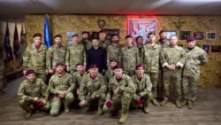 Президент України Володимир Зеленський і головнокомандувач Збройних сил України, генерал-майор Михайло Драпатий на фронті з 80-ю ОДШБр, Оріхівський напрямок, 26 серпня 2026 року