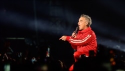 English singer-songwriter Robbie Williams in Bulgaria