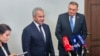 Sergej Šojgu i Milorad Dodiku u obraćanju medijima poslije sastanka, Moskva, 10. septembar 2025. godine