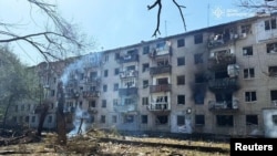 Ukraine - A view shows a site of a Russian missile strike in the town of Pavlohrad, Dnipropetrovsk region, September 6, 2024..