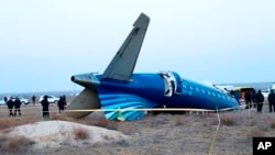 Рухнувший близ Актау самолет Azerbaijan Airlines.