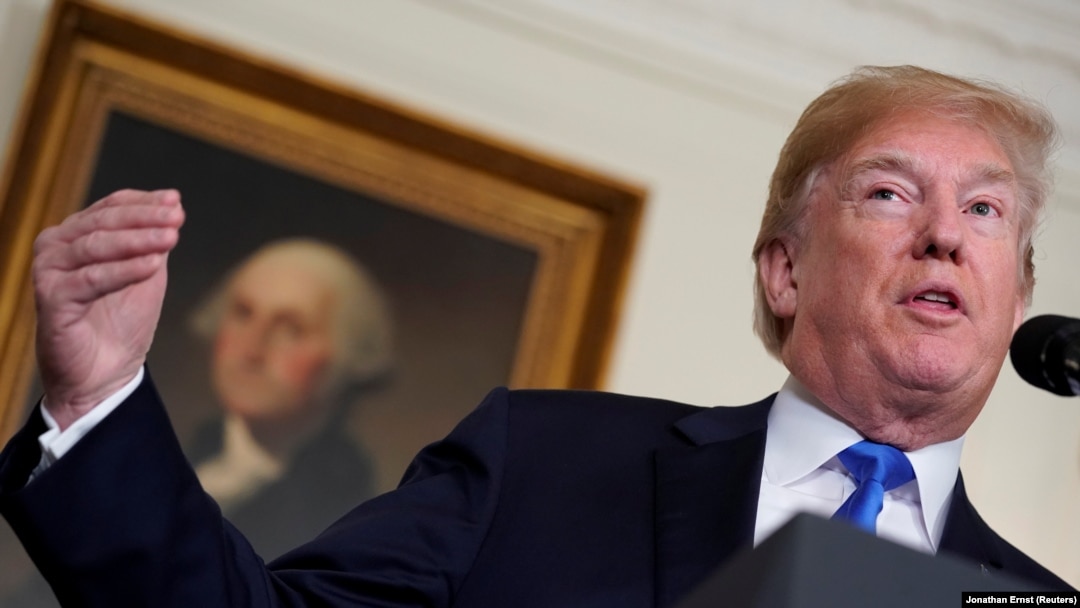Прэзыдэнт ЗША Дональд Трамп у Белым доме 22 сакавіка 2018 году