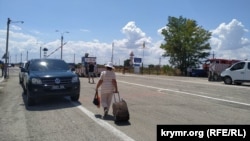 КПВВ «Чонгар», административная граница между Крымом и Херсонщиной, июль 2019 год 