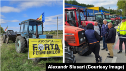 Colaj din imagini de la protestul agricultorilor la Fălești, 28 septembrie 2026