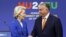 Ursula von der Leyen, az Európai Bizottság elnöke és Orbán Viktor miniszterelnök Budapesten, az uniós vezetők informális találkozóján, 2024. november 8-án