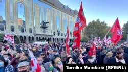 Тбилисидеги оппозициянын акциясы. 8-ноябрь, 2020-жыл. 