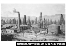 ნავთობის საბადოები. ბაქო, 1918.