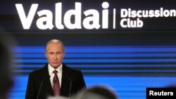 Russian President Vladimir Putin made his remarks at the Valdai International Discussion Club in Sochi. 