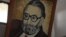 A portrait of Pakistan's only Nobel laureate Professor Abdus Salam at the state-run school where he received his early education in the town of Jhang (file).