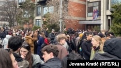 Протест на студентите пред Филозофскиот факултет во Нови Сад, 26 јануари 2026 година