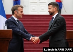 Predsednici Francuske i Crne Gore, Emanuel Makron i Jakov Milatović.