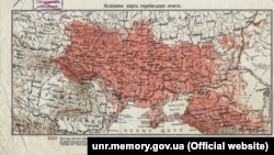 «Оглядова карта українських земель», укладена Степаном Рудницьким (1917 рік)