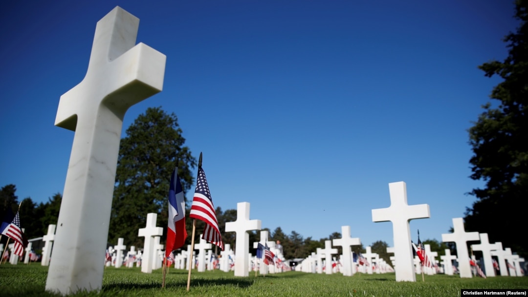 A general view of the Normandy American Cemetery and Memorial Colleville-sur-Mer, France. (file photo)