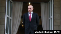 Владимир Путин в Бочаровом ручье в сентябре 2021