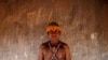 Geraldo a munduruku törzsből a Xingu őslakosok parkjában, Sao Jose do Xingu közelében, Mato Grosso államban, Brazíliában, 2020. január 15-én