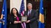 Kosovo: President of Kosovo, Vjosa Osmani handed to the ambassador Philip Kosnett the Presidential Medal for Rule of Law, for late Beau Biden. 