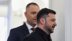 Президент України Володимир Зеленський і президент Польщі Кароль Навроцьким під час зустрічі в Президентському палаці у Варшаві, Польща, 19 грудня 2025 року