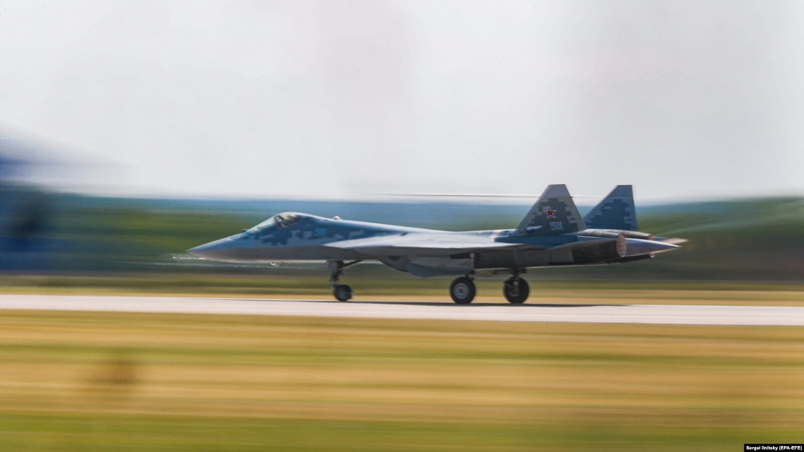 В Подмосковье потерпел крушение истребитель Су-57