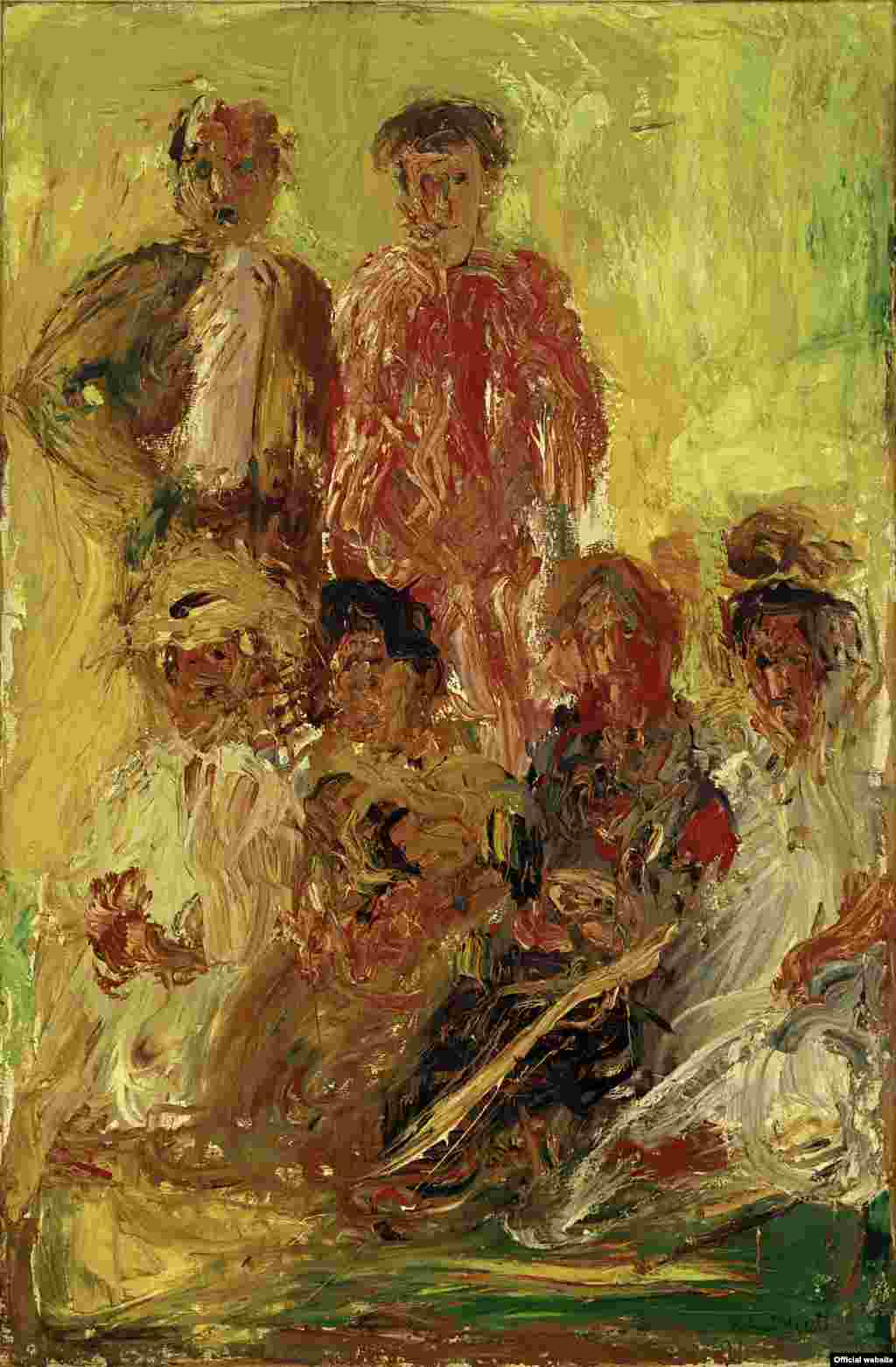 Richard Gerstl, Group Portrait with Schönberg, late July 1908, Oil on canvas, 169 x 110 cm, Kunsthaus Zug, Stiftung Sammlung Kamm, Photo: Kunsthaus Zug / Alfred Frommenwiler