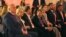 Vasile Bolea de la partidul Renaștere (primul din stânga) și Alexei Lungu de la partidul Șansă (primul din dreapta), alături de Ilan Șor (centru), la evenimentul de lansare a blocului Victoria, Moscova, 6 iulie 2025. Toate trei formațiuni politice ar trebui acum dizolvate.