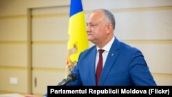 President Igor Dodon în Parliament, Chișinău, 16 august 2019 