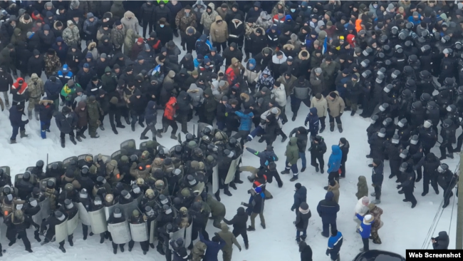 Баймак, 17 января 2024 года. Кадры оперативной съемки