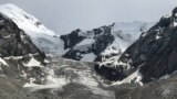 Glaciers: Kara-Batkak Glacier on Ak-Shyirak mountain range on the northern side of the Issyk-Kul lake