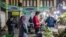 Fruit and vegetable stalls in Tehran's famous Tajrish Marketplace. March 30, 2020.
