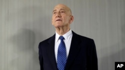 Former Israeli Prime Minister Ehud Olmert in New York in 2020. 