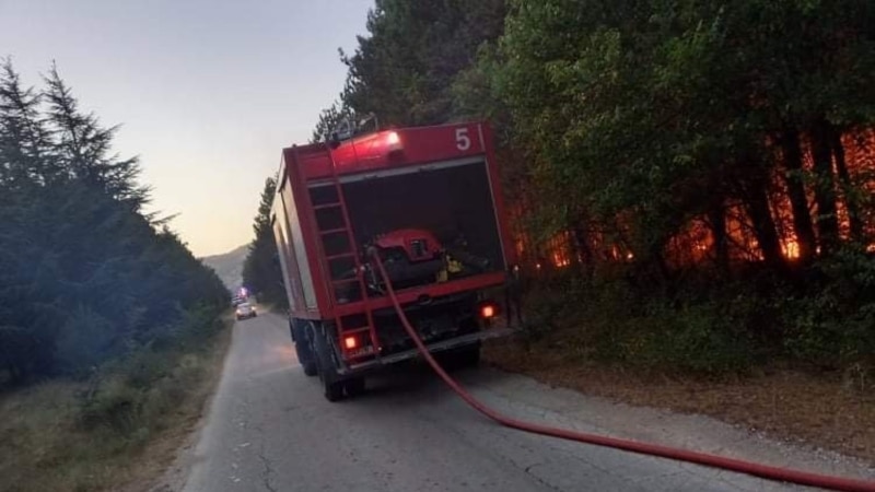 Активни пожари во Буковиќ, Раовиќ, Горно Мелничани, Ракле, Никодин и Топлица