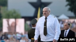 Predsjednik Bjelorusije Alyaksandr Lukashenka na ceremoniji povodom obilježavanje 80 godina od napada Njemačke na tadašnji Sovjetski savez,  22. juni 2021.