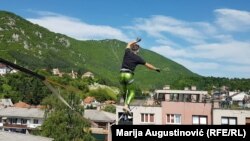 Slacklining u Travniku