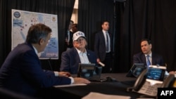 دونالد ترامپ و مارکو روبیو هنگام شروع عملیات نظامی آمریکا علیه ایران
