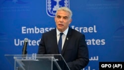 Израелскиот министер за надворешни работи Јаир Лапид 