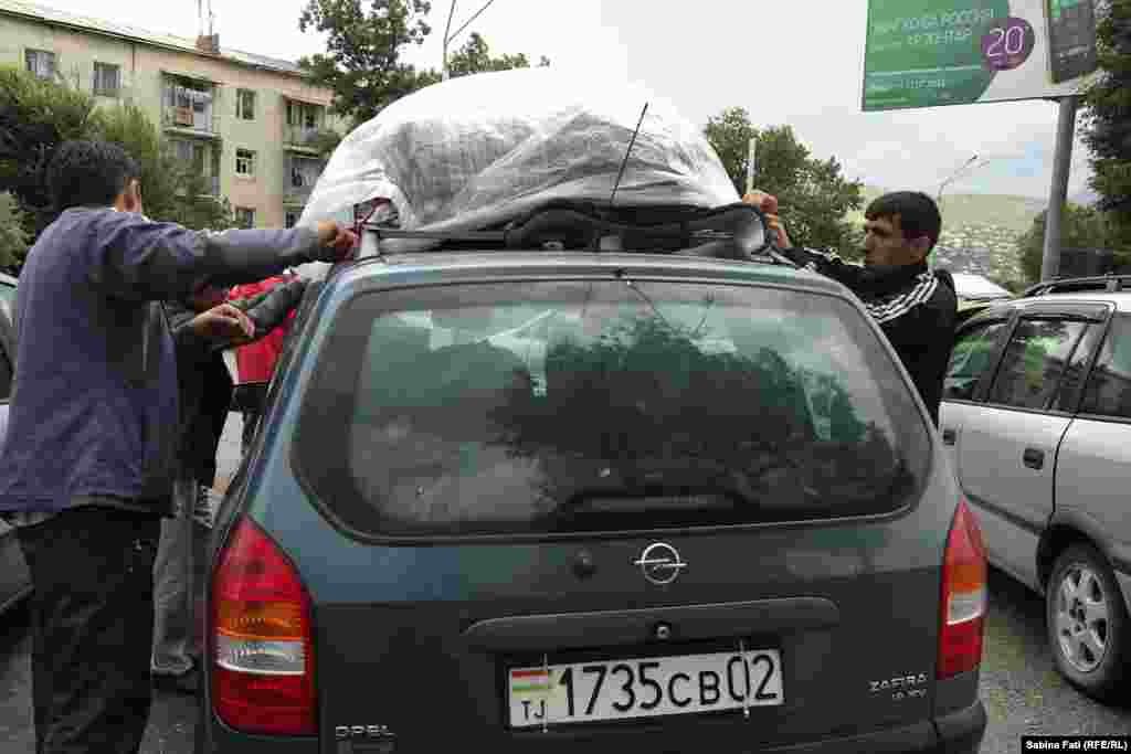 Tajikistan -- Dushanbe, Silk Road project, the car Sabina travelled with to Khujand, the closest city to Uzbekistan