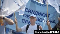 Arhivski snimak sa ranijih protesta prosvetara 