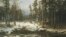 Иван Шишкин. Первый снег. 1875 год. [Фото — <a href="http://www.world-art.ru/" target=_blank>«Мировое искусство»</a>]