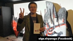 Ольга Шпарага на выставке "Каждый день"