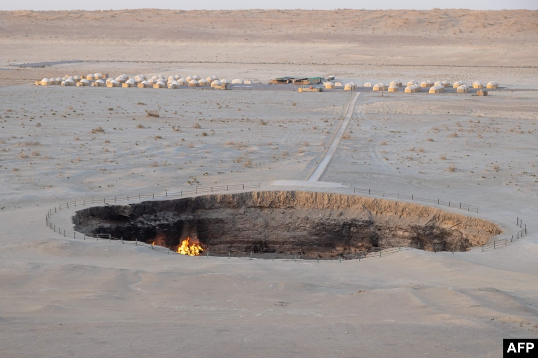 Closing The 'Gates Of Hell': Turkmenistan's Fiery Gas Crater Is