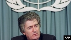 Radovan Karadžić na konferenciji za novinare u sjedištu UN-a, 24. marta 1993.