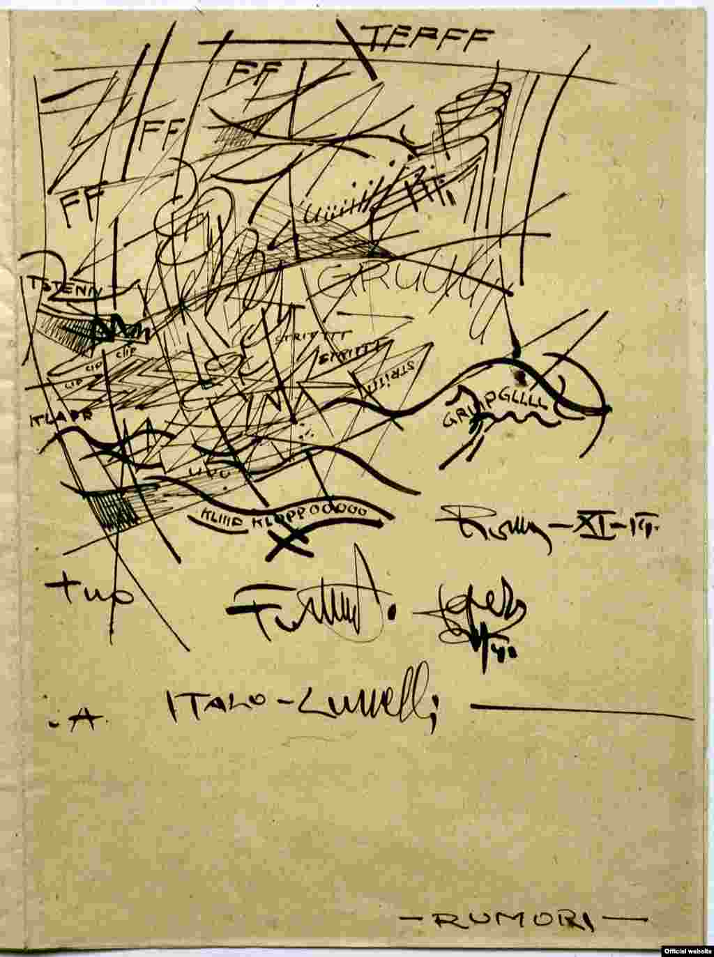 Fortunato Depero, Rumori, 1914