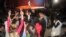 Young people dance during the concert at the Babur Uzbek Theater on February 10.