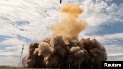 "Сармат" ракетасын учуруу. 12-май, 2026-жыл. Орусия. 