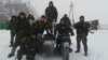 Russian volunteer fighter Bondo Dorovskikh and friends