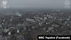 Вид на Константиновку с дрона полиции