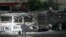 На месте подрыва одного из автобусов