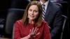  Amy Coney Barrett, candidată la un loc de judecător la Curtea Supremă americană, în timpul audierilor din comisia juridică a Senatului, Washington, 13 octombrie 2020. 